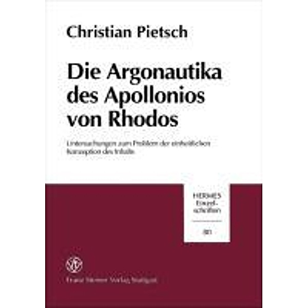 Pietsch, C: Argonautika des Apollonios von Rhodos, Christian Pietsch