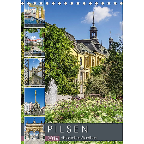 PILSEN Historisches Stadtherz (Tischkalender 2019 DIN A5 hoch), Melanie Viola