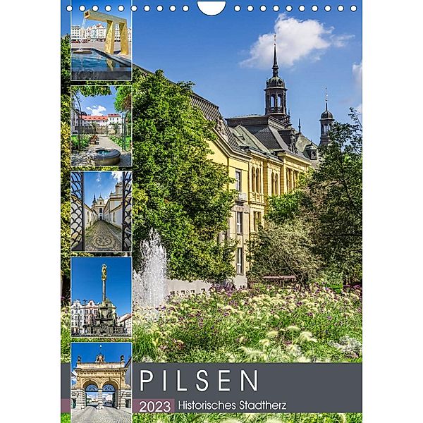 PILSEN Historisches Stadtherz (Wandkalender 2023 DIN A4 hoch), Melanie Viola