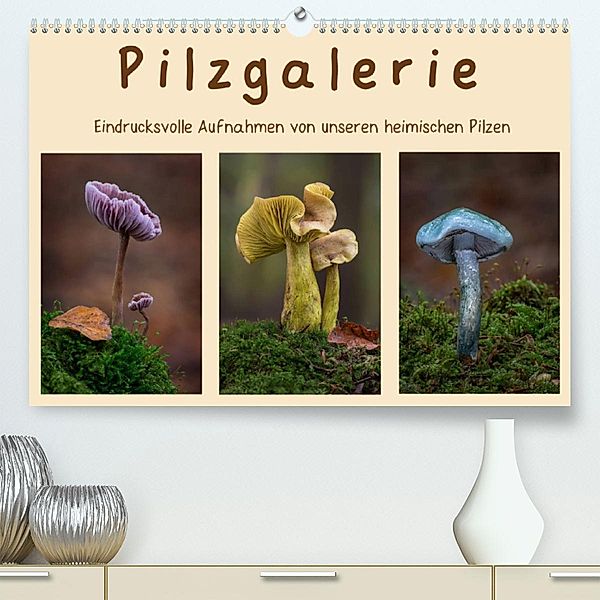 Pilzgalerie - Eindrucksvolle Aufnahmen von unseren heimischen Pilzen (Premium, hochwertiger DIN A2 Wandkalender 2023, Ku, Beate Wurster