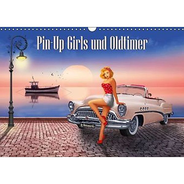 Pin-Up Girls und Oldtimer by Mausopardia (Wandkalender 2016 DIN A3 quer), Monika Jüngling alias Mausopardia