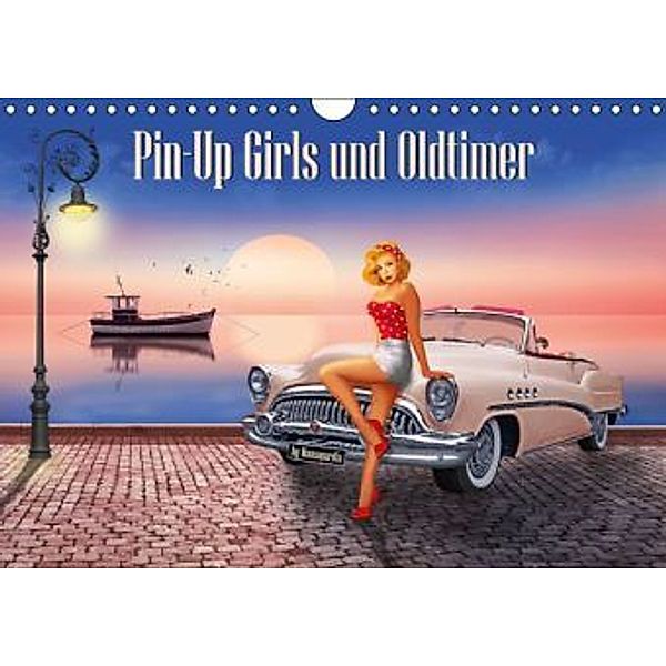 Pin-Up Girls und Oldtimer by Mausopardia (Wandkalender 2016 DIN A4 quer), Monika Jüngling alias Mausopardia