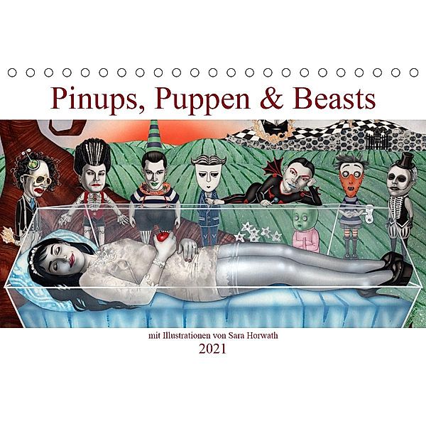 Pin-ups, Puppen & kleine Monster (Tischkalender 2021 DIN A5 quer), Sara Horwath