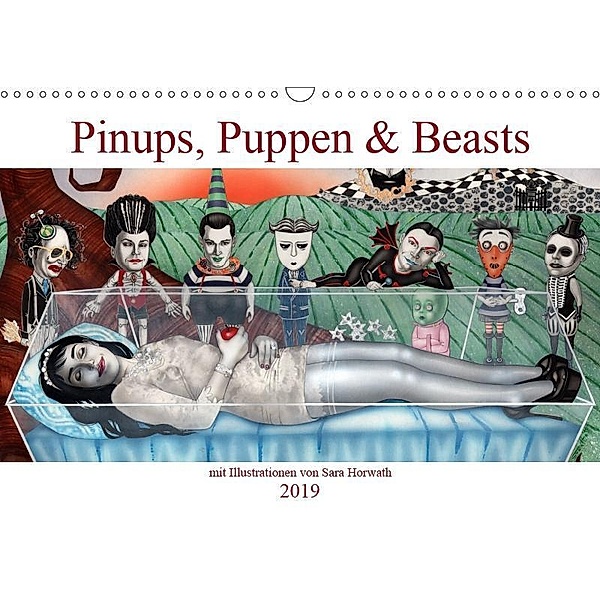 Pin-ups, Puppen & kleine Monster (Wandkalender 2019 DIN A3 quer), Sara Horwath