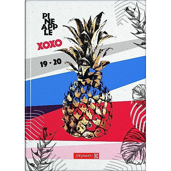 Pineapple, Schülerkalender/Tageskalender 2019/2020, A5