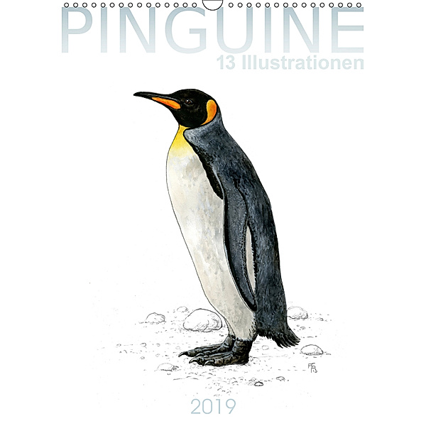 Pinguine - 13 Illustrationen (Wandkalender 2019 DIN A3 hoch), Frithjof Spangenberg