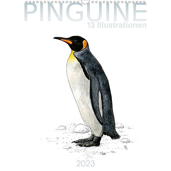 Pinguine - 13 Illustrationen (Wandkalender 2023 DIN A3 hoch), Frithjof Spangenberg