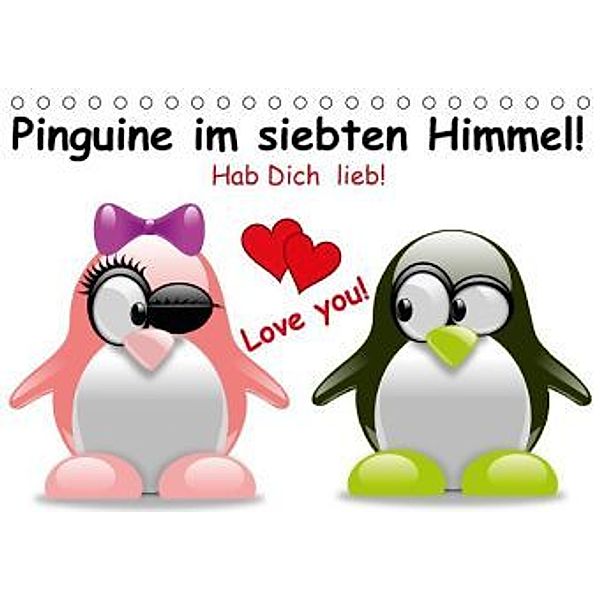Pinguine im siebten Himmel! (Tischkalender 2016 DIN A5 quer), Elisabeth Stanzer