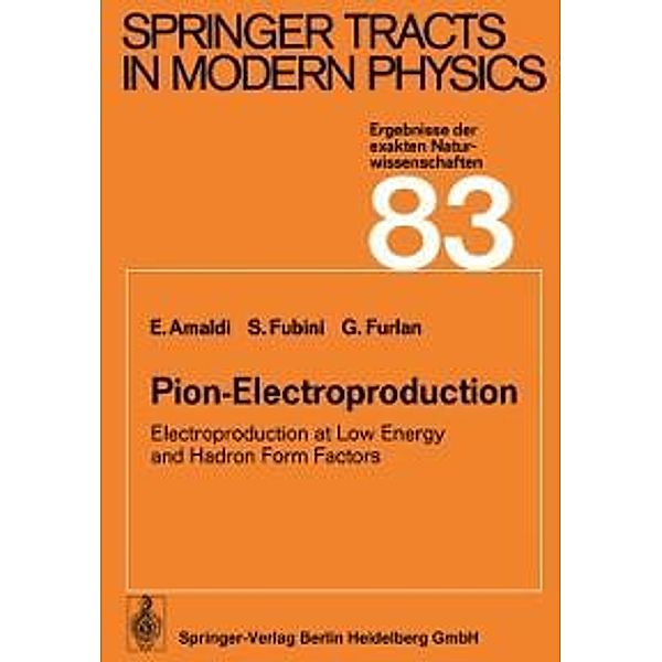 Pion-Electroproduction / Springer Tracts in Modern Physics Bd.83, Edoardo Amaldi, Sergio Fubini, Giuseppe Furlan