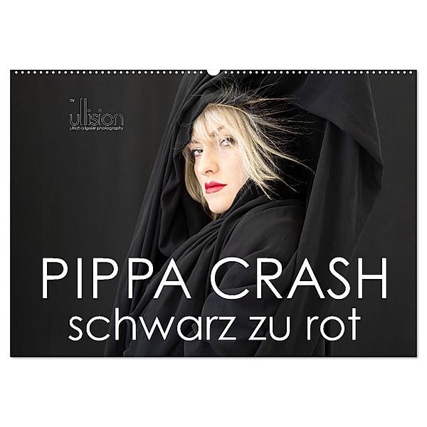 PIPPA CRASH - schwarz zu rot (Wandkalender 2024 DIN A2 quer), CALVENDO Monatskalender, Ulrich Allgaier (Ullision)