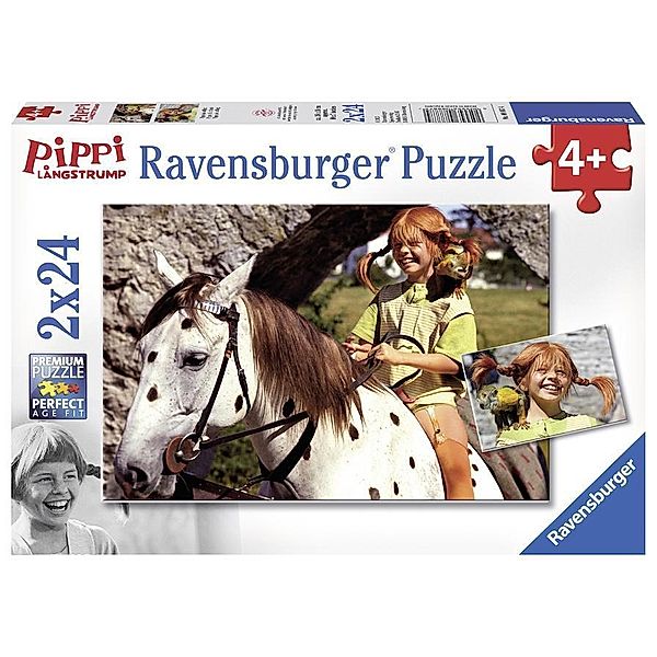 Pippi Langstrumpf 1 (Puzzle 2x24 Teile)