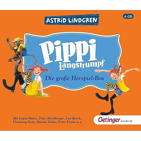 Pippi Langstrumpf. Die grosse Hörspielbox, 6 Audio-CD, Astrid Lindgren