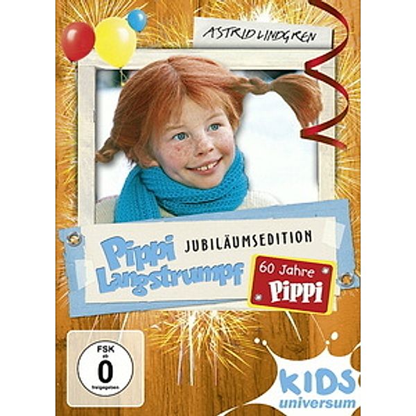 Pippi Langstrumpf, Jubiläumsedition, 2 DVDs, Astrid Lindgren
