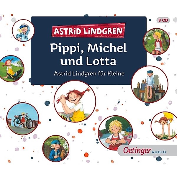 Pippi, Michel und Lotta,3 Audio-CD, Astrid Lindgren