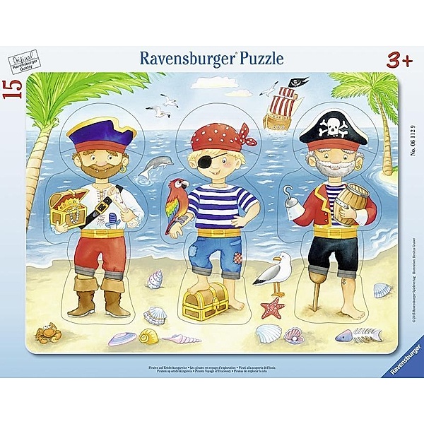 Piraten auf Entdeckungsreise Puzzle 15 Teile