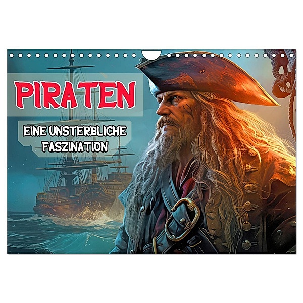 Piraten - Eine unsterbliche Faszination (Wandkalender 2025 DIN A4 quer), CALVENDO Monatskalender, Calvendo, Liselotte Brunner-Klaus