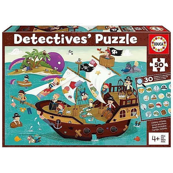 Carletto Deutschland, Educa Piratenschiff - Detektiv Puzzle (Puzzle)