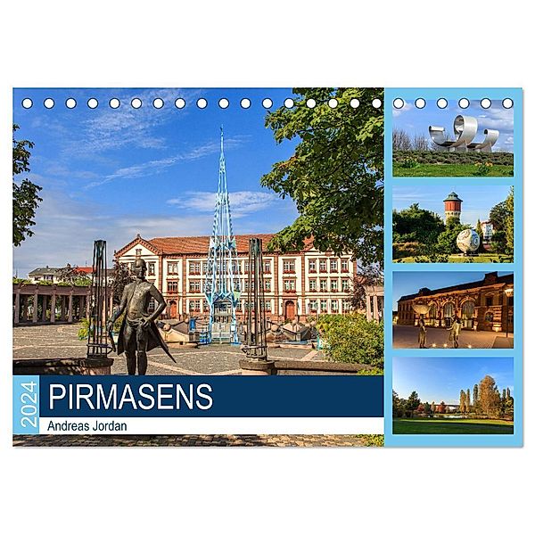 Pirmasens (Tischkalender 2024 DIN A5 quer), CALVENDO Monatskalender, Andreas Jordan