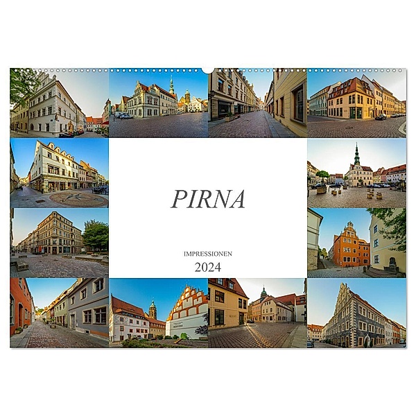 Pirna Impressionen (Wandkalender 2024 DIN A2 quer), CALVENDO Monatskalender, Dirk Meutzner