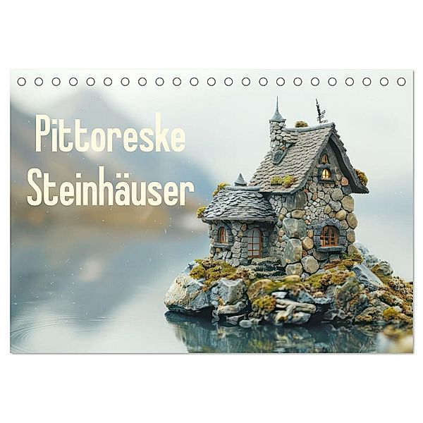 Pittoreske Steinhäuser (Tischkalender 2025 DIN A5 quer), CALVENDO Monatskalender, Calvendo, Liselotte Brunner-Klaus