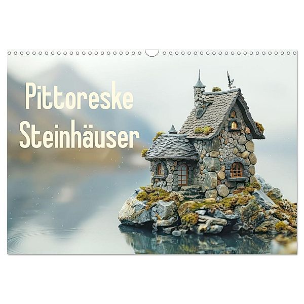 Pittoreske Steinhäuser (Wandkalender 2025 DIN A3 quer), CALVENDO Monatskalender, Calvendo, Liselotte Brunner-Klaus