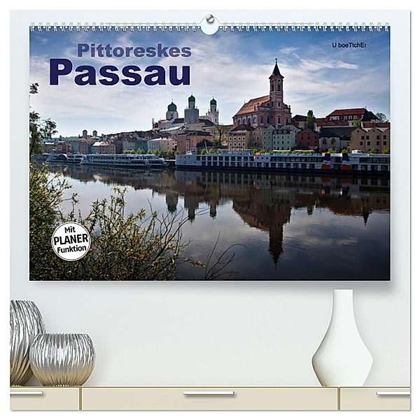 Pittoreskes Passau (hochwertiger Premium Wandkalender 2024 DIN A2 quer), Kunstdruck in Hochglanz, U boeTtchEr