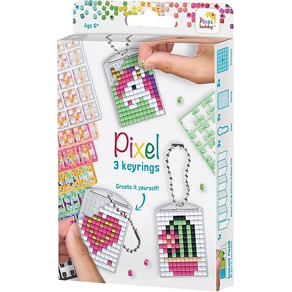 Pixel Medaillon Set Mädchen