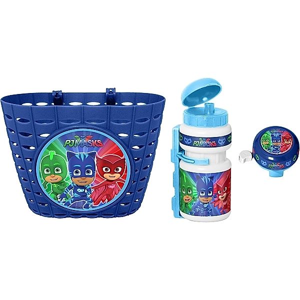 PJ Mask Korb-,Trinkflasche-,Klingel-Set