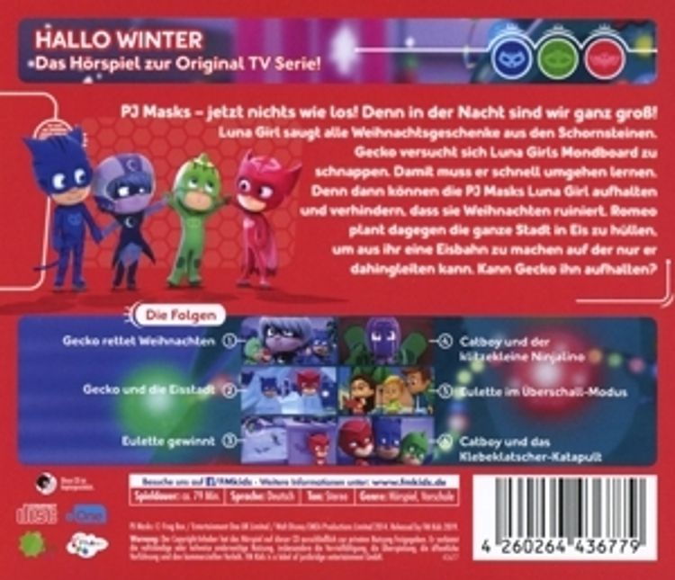 PJ Masks - Hallo Winter - Das CD Hörspiel, 1 Audio-CD kaufen
