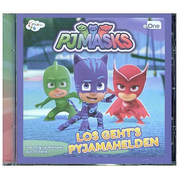 PJ Masks - PJ Masks - Los geht's Pyjamahelden,1 Audio-CD, Pj Masks