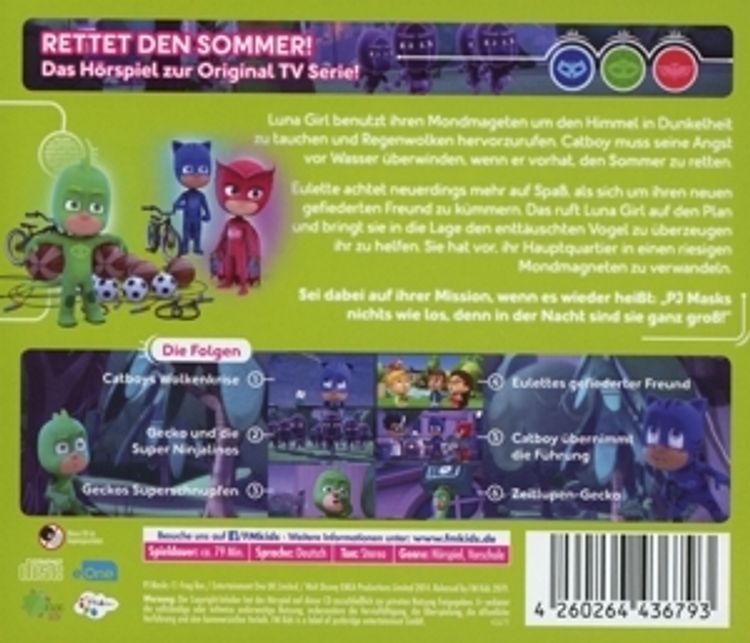 PJ Masks - Rettet den Sommer, Audio-CD, 1 Audio-CD Hörbuch jetzt bei  Weltbild.de bestellen