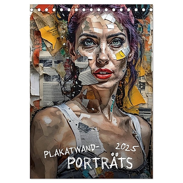 Plakatwand-Porträts (Tischkalender 2025 DIN A5 hoch), CALVENDO Monatskalender, Calvendo, Werner Braun