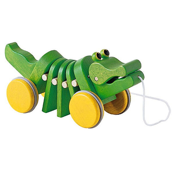 Plan Toys Plan Toys Alligator, Nachziehspielzeug, aus Holz