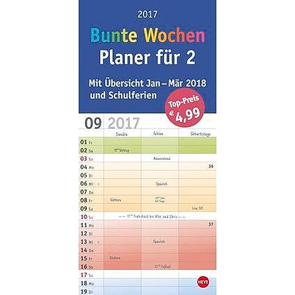 Planer für 2 Bunte Wochen 2017