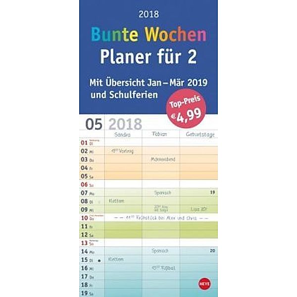 Planer für 2 Bunte Wochen 2018