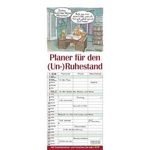 Planer für den (Un-)Ruhestand 2018