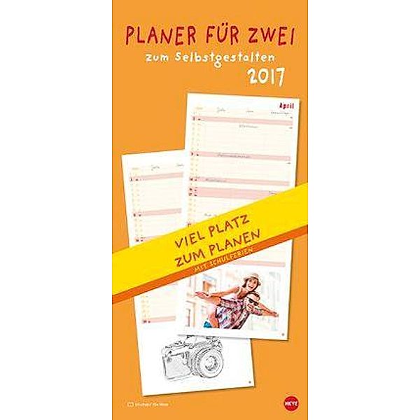 Planer für zwei zum Selbstgestalten 2017