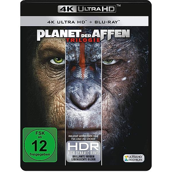 Planet der Affen Trilogie (4K Ultra HD)