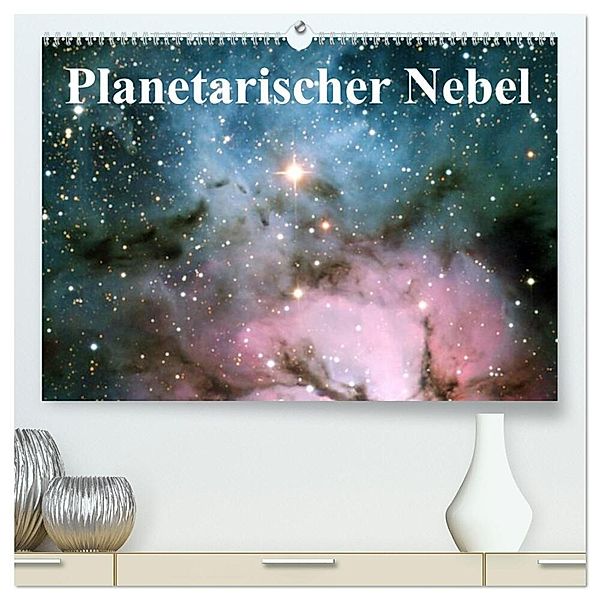 Planetarischer Nebel (hochwertiger Premium Wandkalender 2024 DIN A2 quer), Kunstdruck in Hochglanz, Elisabeth Stanzer