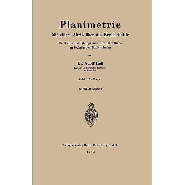Planimetrie, Adolf Hess