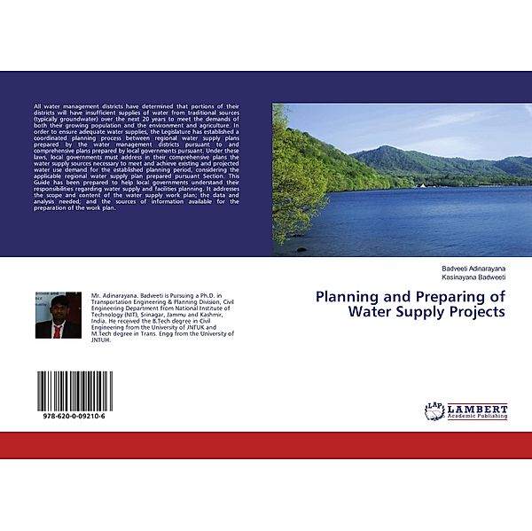 Planning and Preparing of Water Supply Projects, Badveeti Adinarayana, Kasinayana Badweeti