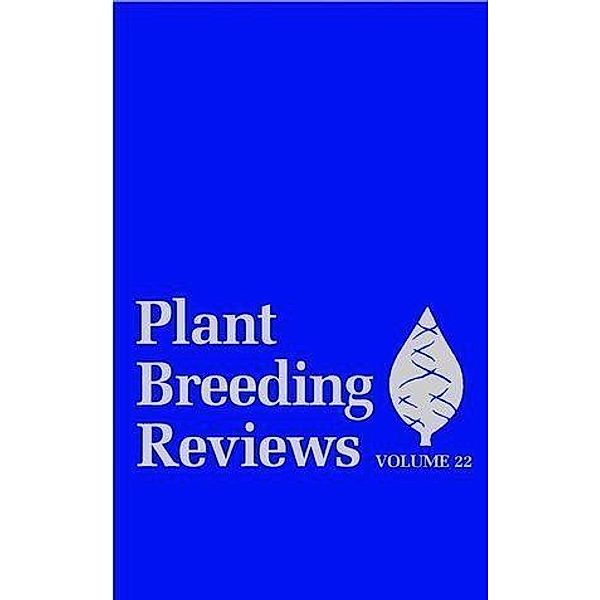 Plant Breeding Reviews, Volume 22 / Plant Breeding Reviews Bd.22
