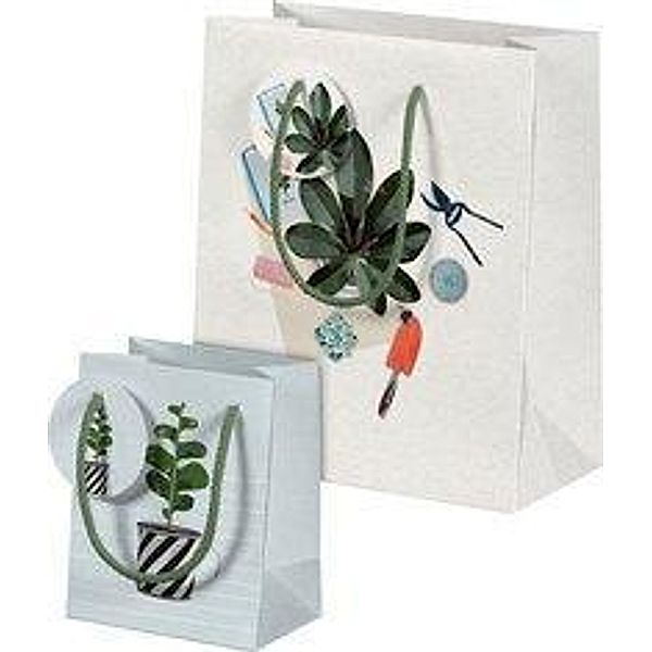 Plant it - Love it! Geschenktüten-Set - Motiv Pflanzenkinder