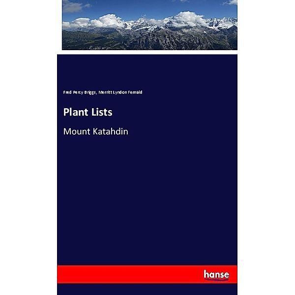 Plant Lists, Fred Percy Briggs, Merritt Lyndon Fernald