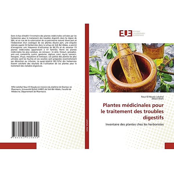 Plantes médicinales pour le traitement des troubles digestifs, Nour El Houda Lakehal, Ahlem Mahi