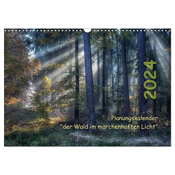 Planungskalender Märchenwald 2024 (Wandkalender 2024 DIN A3 quer), CALVENDO Monatskalender, Hans Zitzler