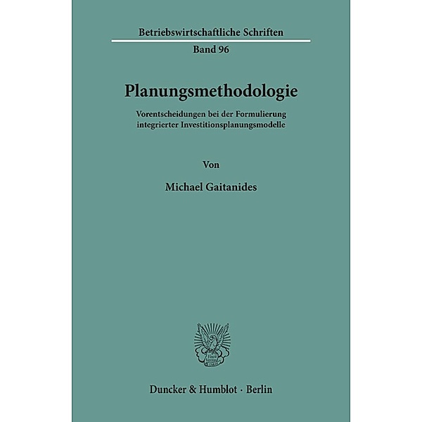 Planungsmethodologie., Michael Gaitanides