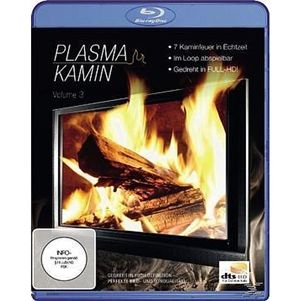 Plasma Impressionen - Vol.3, Plasma Kamin HD (Blu-ray)