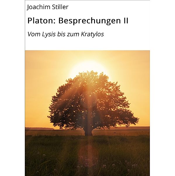 Platon: Besprechungen II, Joachim Stiller