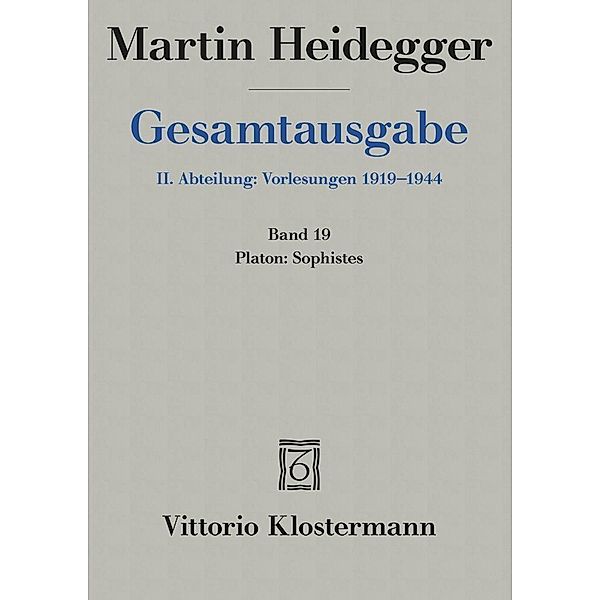 Platon: Sophistes, Martin Heidegger